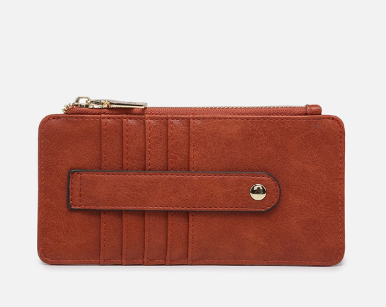 Jen & Co Slim Wallet - Rust