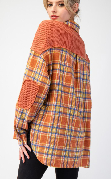 Pumpkin Plaid Oversized