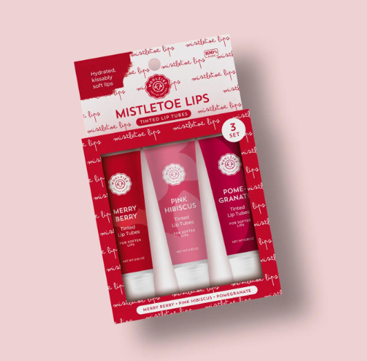 Mistletoe Lips Lip Balm - Set of 3