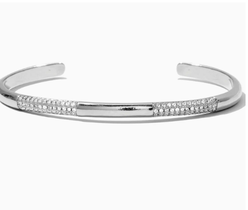 Sparkle Cuff Bracelet - Silver