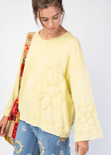 Flower Patch Pullover - Dried Pear