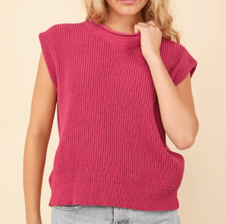 Sweater Vest - Pink