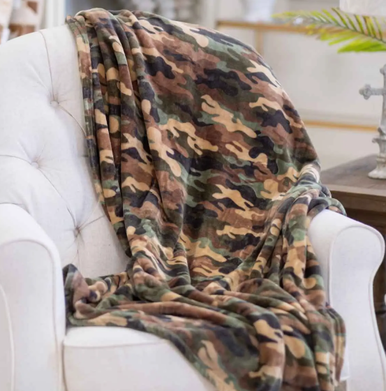 Camo Plush Blanket