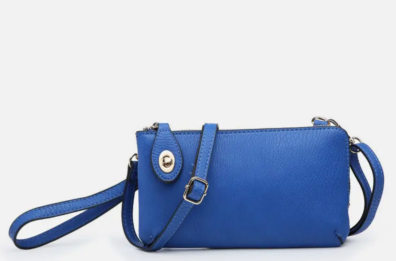 Jen & Co Crossbody Wristlet - Royal Blue