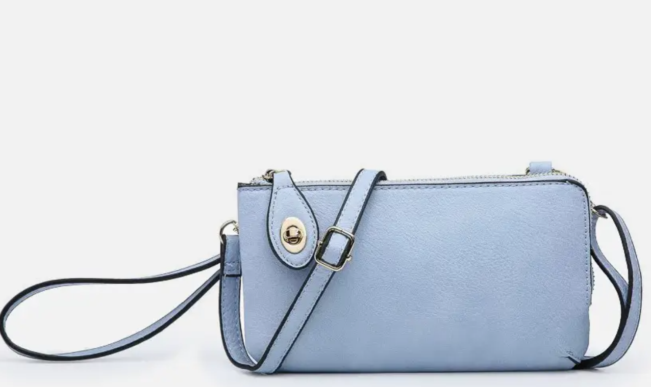 Jen & Co Crossbody Wristlet - Periwinkle