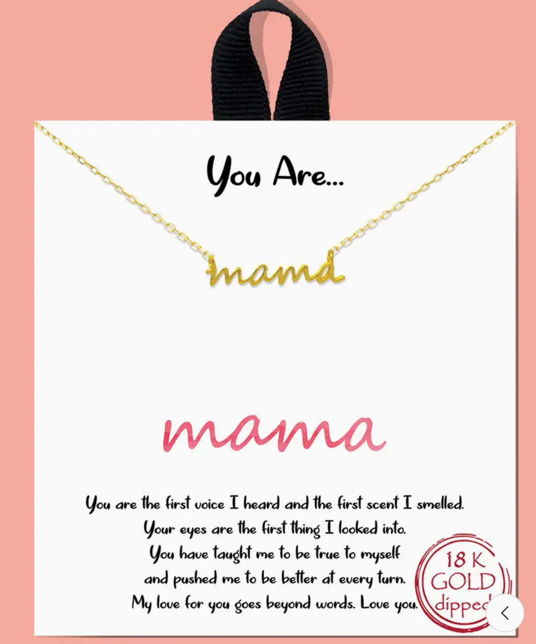 Mama Necklace - Gold