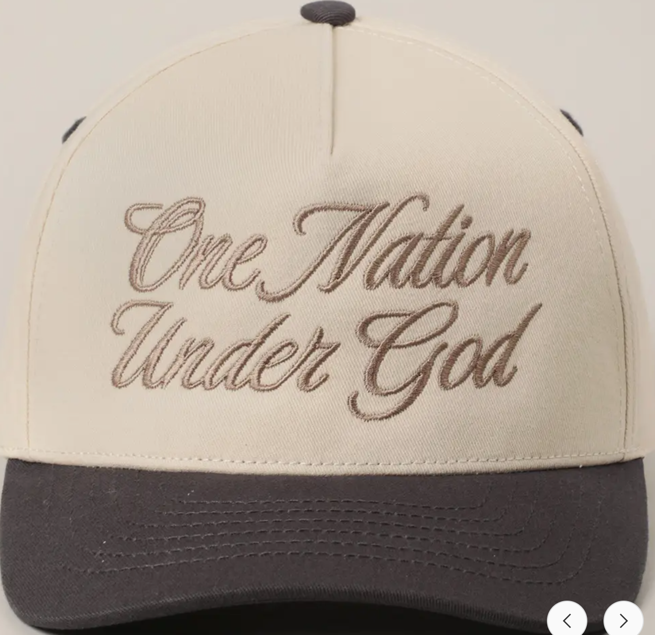 One Nation Under God Trucker Hat - Natural