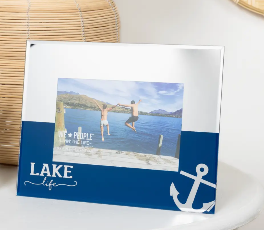 Lake Life Glass Photo Frame 6x4