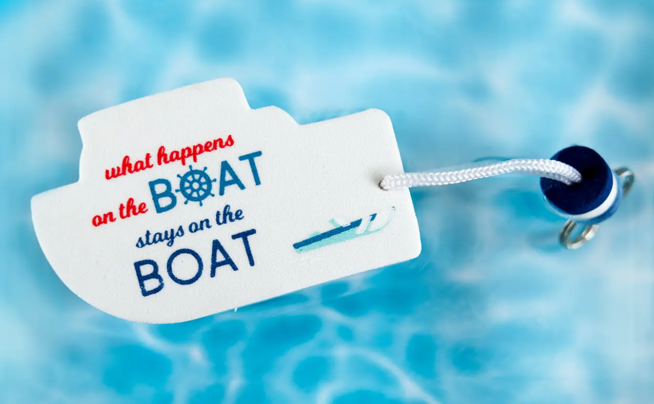 On the Boat - Floating Key Chain