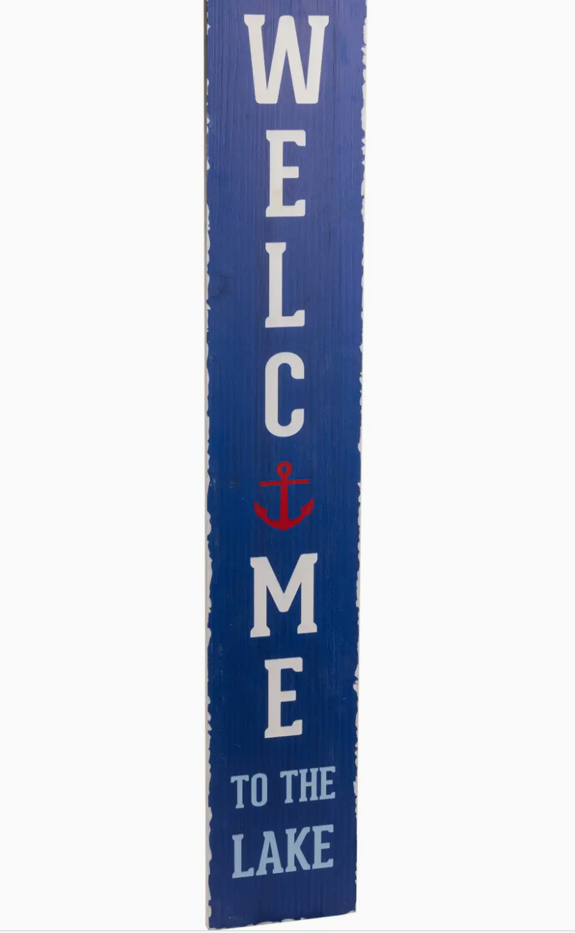 Welcome to the Lake 48" Porch Sign