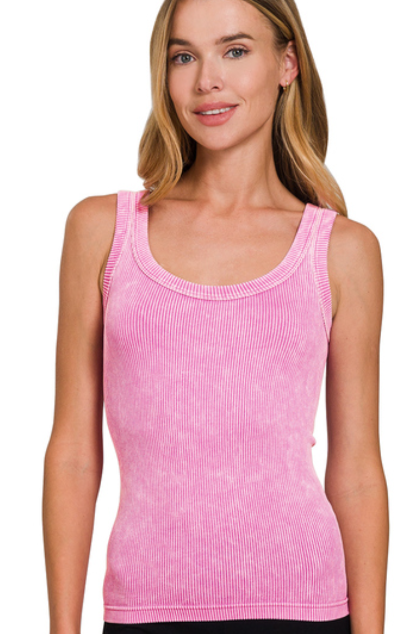 Two Way Tank - Bright Mauve