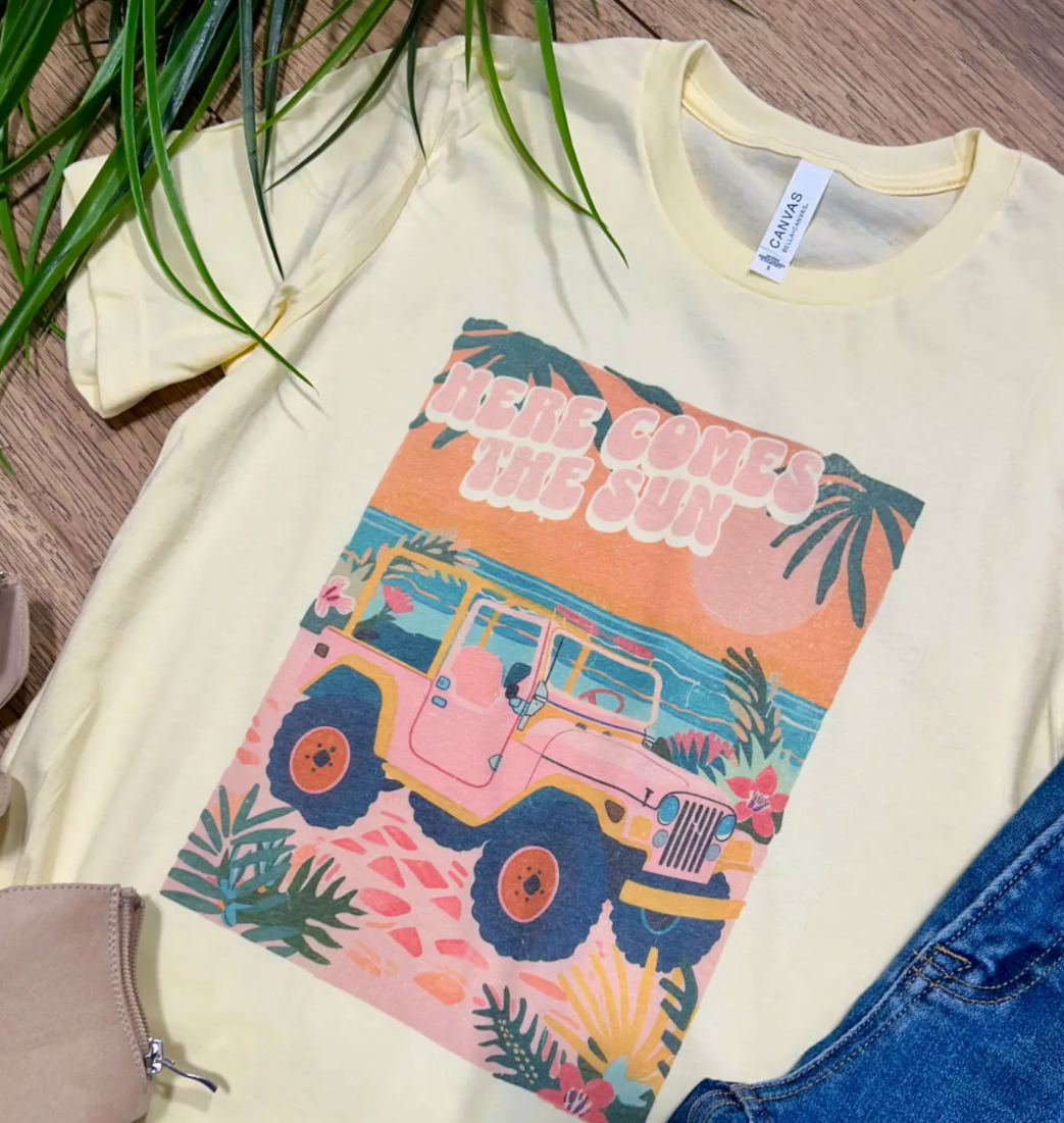 Jeep Here Comes The Sun Tee