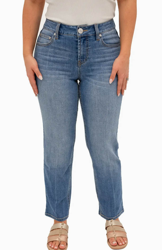 Petite - High-Rise Straight Leg Jean