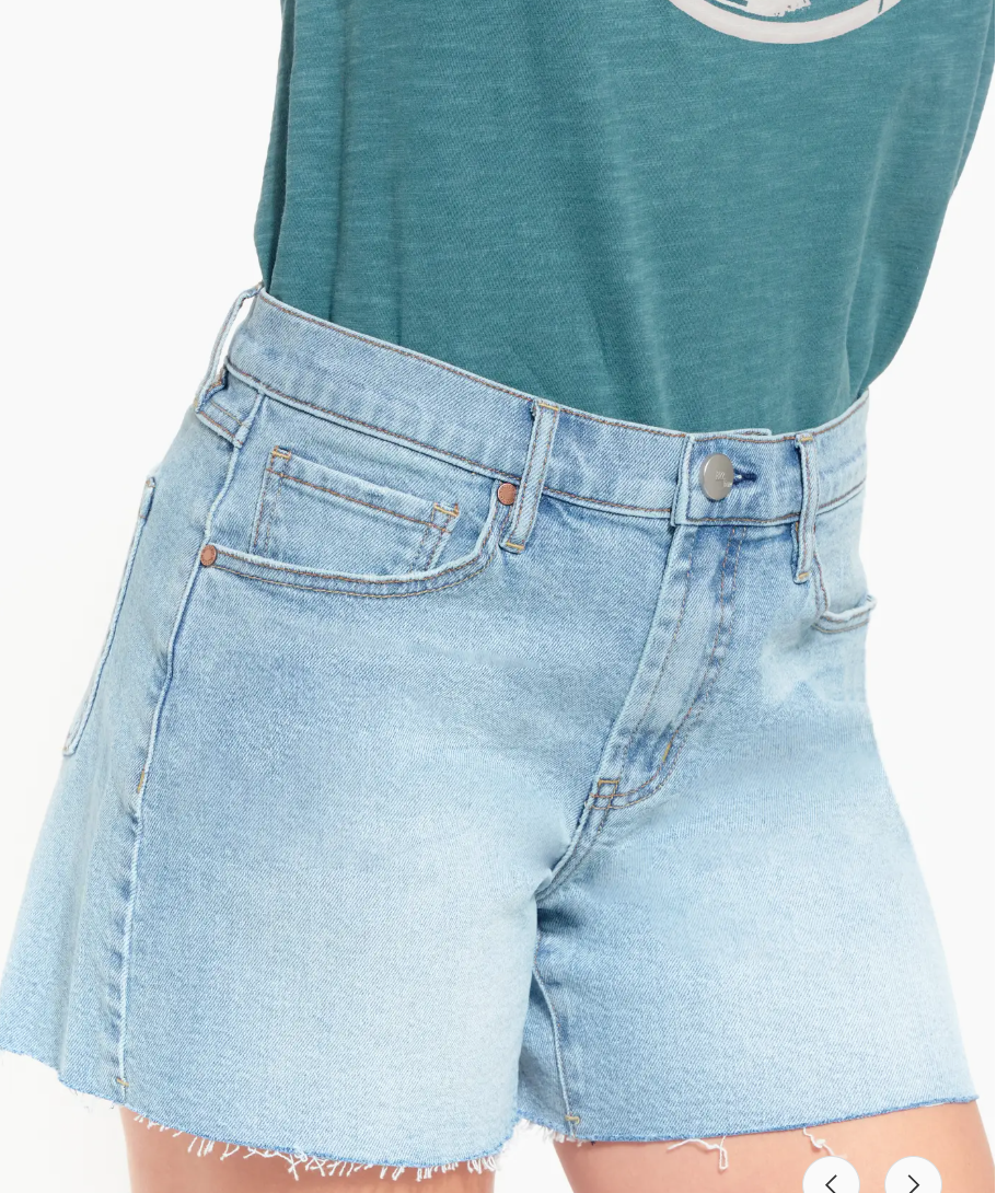 5" Frayed Hem Jean Shorts