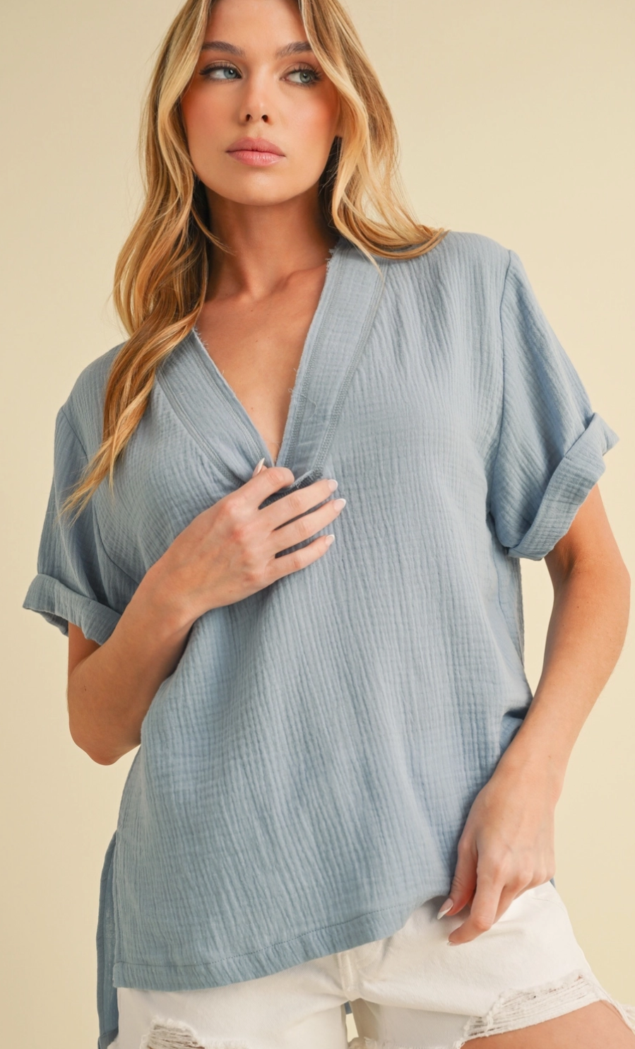 Trudie Top - Denim