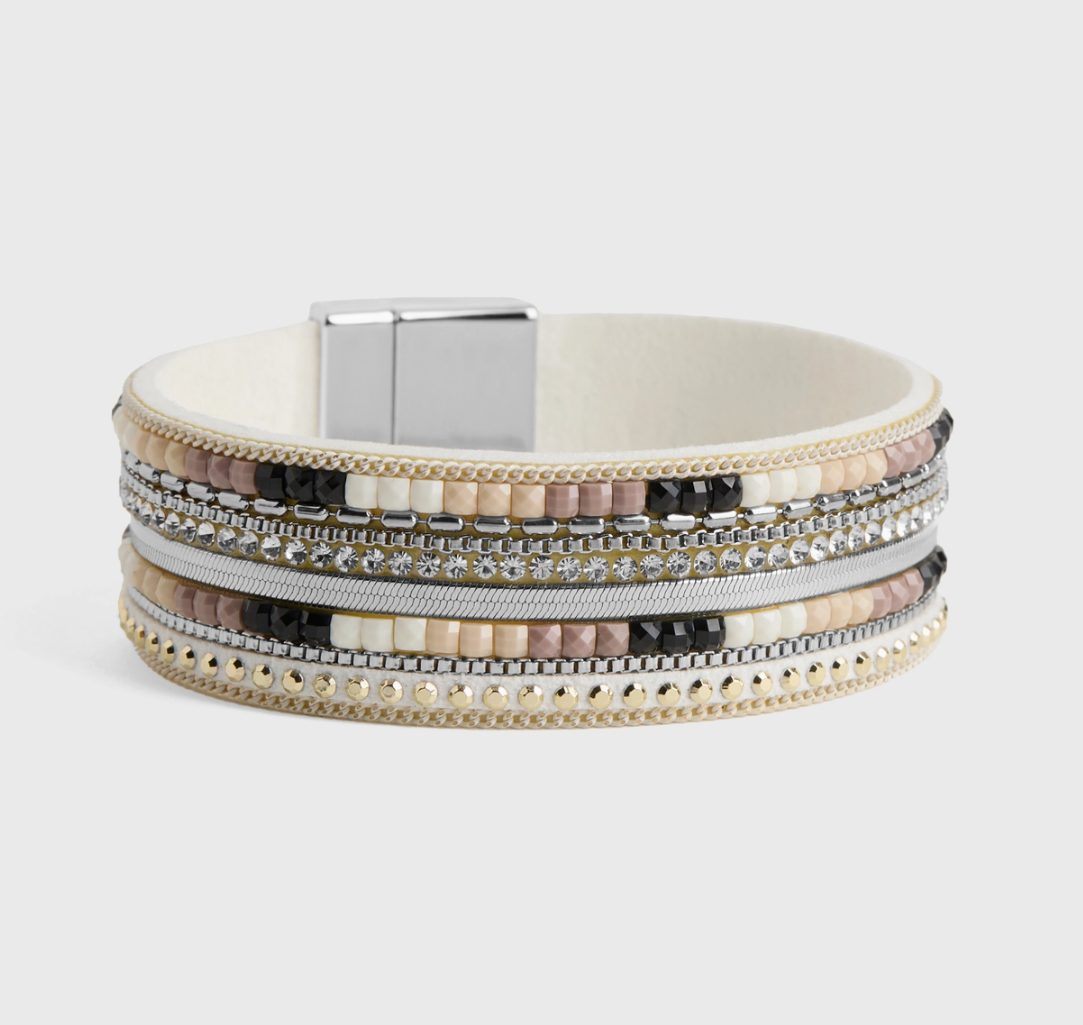 Esme Magnetic Wrap Bracelet - Natural