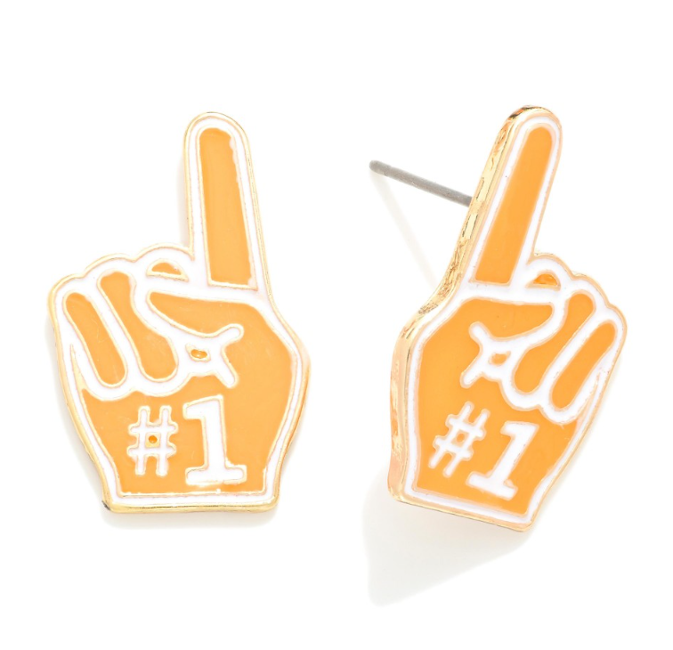 #1 Game Day Earrings - Orange