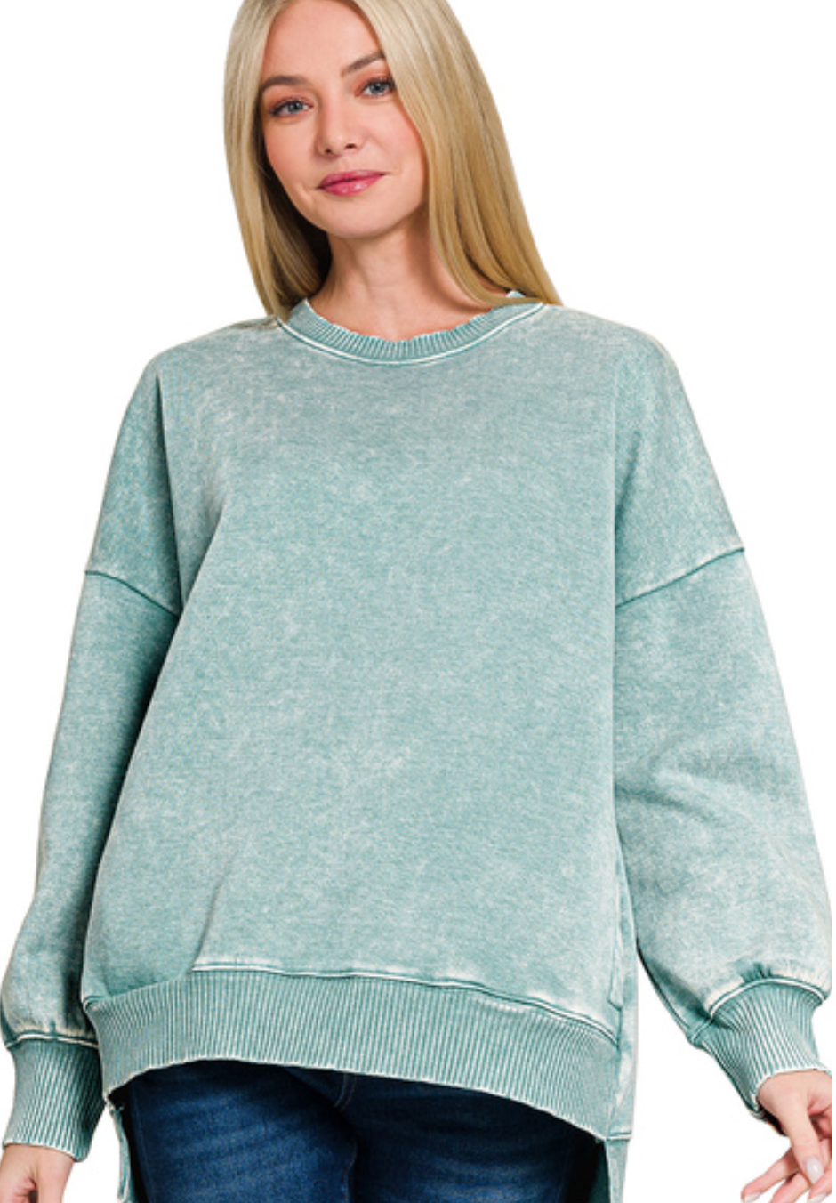 The Best Pullover w-Pockets - Ash Blue