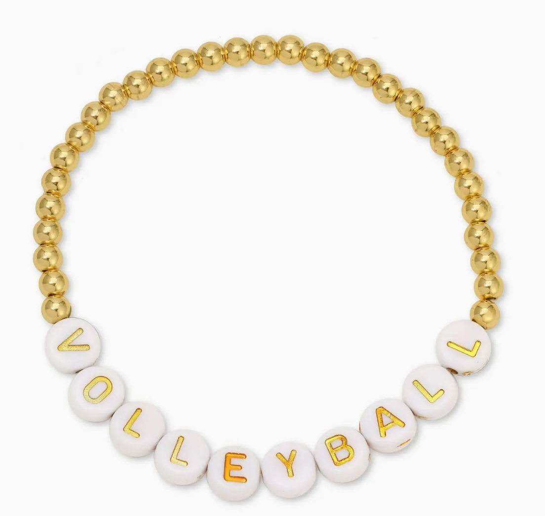 Splendid Iris - Volleyball Beaded Bracelet