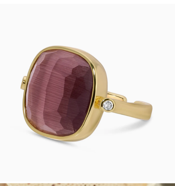 Splendid Iris - Ms. Reliability Stone Ring Lavender