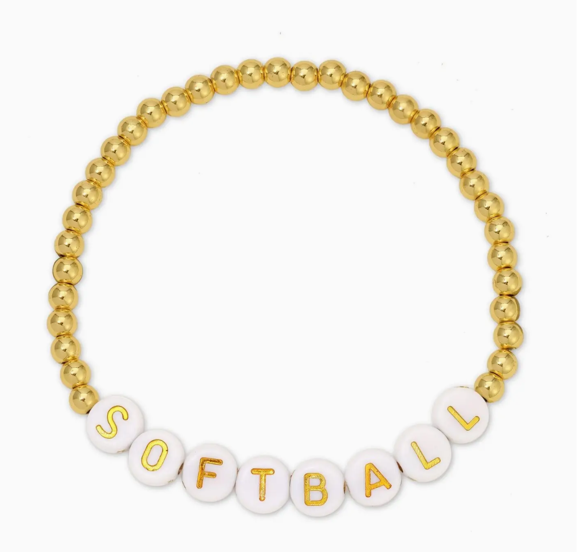 Splendid Iris - Softball Beaded Bracelet