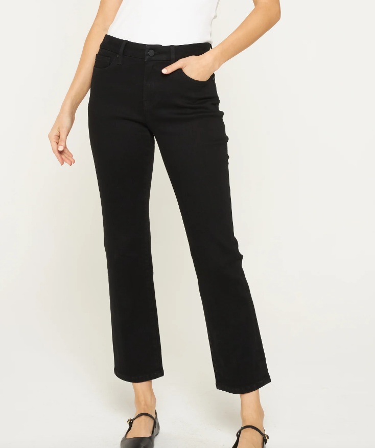 Mica - Mid Rise Ankle Straight Denim