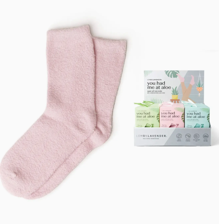 Lemon Lavender Spa Socks