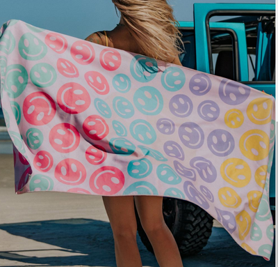 Pastel Happy -  Quick Dry Beach Towels