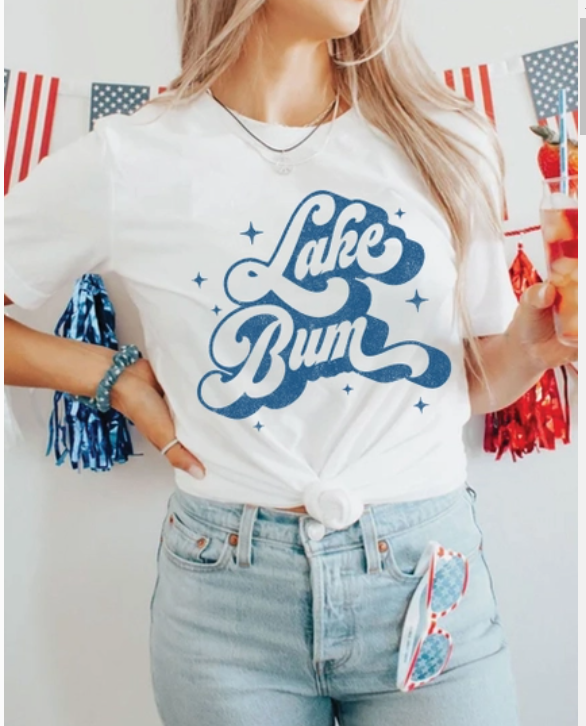 Lake Bum Tee - White