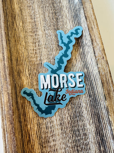 morse lake outline sticker