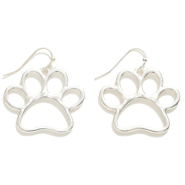 Paw Print Earring - Silver or Gold