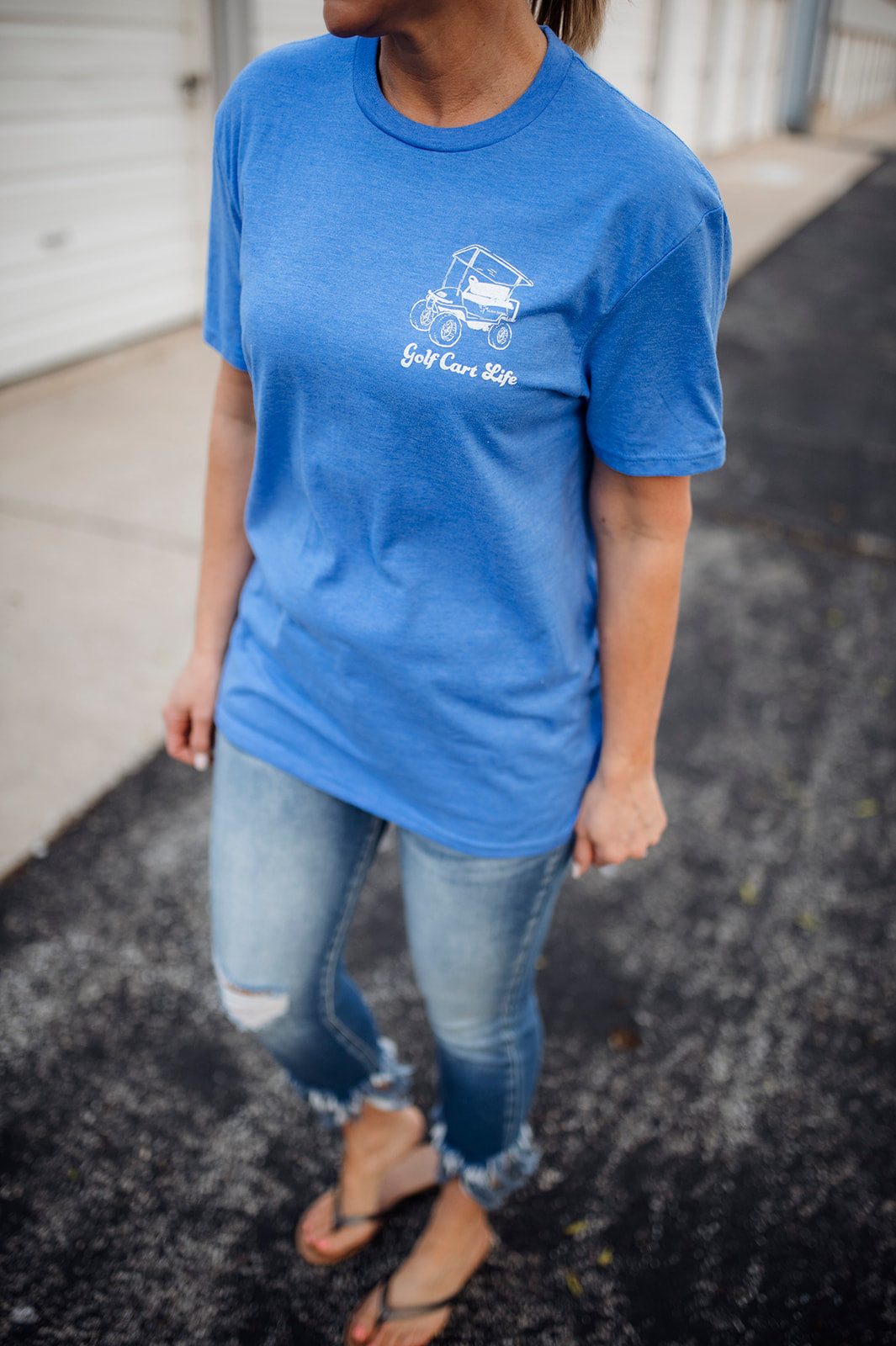 Golf Cart Life Blue Tee - up to 4X!