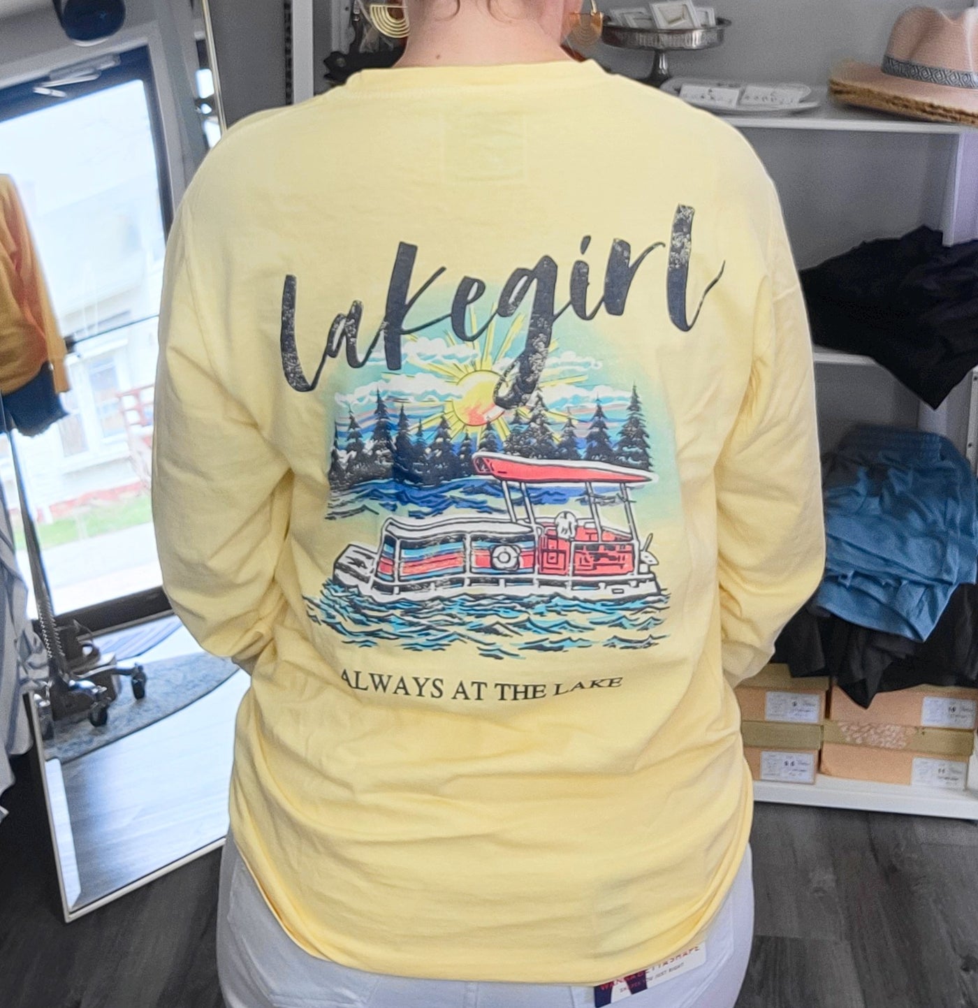 Lakegirl - Pontoon Long Sleeve Tee