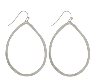 Dainty metal fishhook earrings - 2 Colors