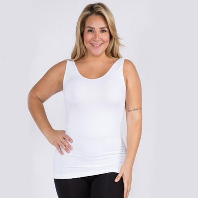 Seamless Tank - White